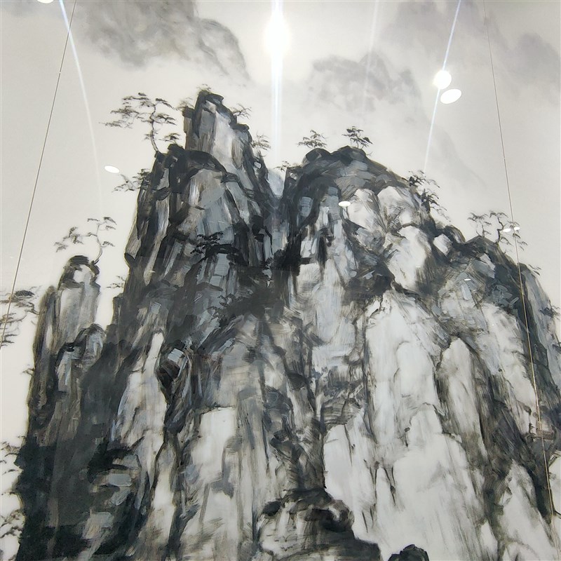 极速新品销江山揽胜900x2600 岩板电视背景墙连纹U大板大理石客厅