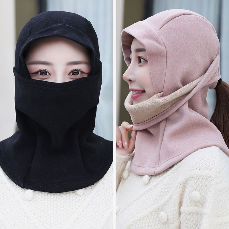 极速东东雅安全帽帽面罩套头帽子男女秋冬户外骑电动Y车加绒加厚