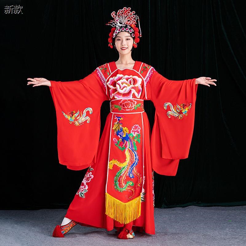 极速女扭秧歌f戏剧服广场扇子舞腰鼓服装锣鼓服舞台演出表演服加