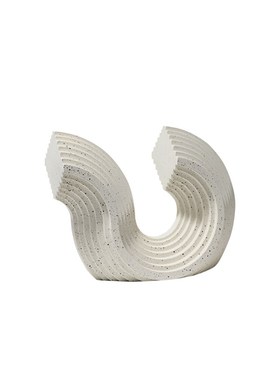 极速现代轻奢f样板间客厅柜子装饰品办公室桌面摆设几何线条摆件