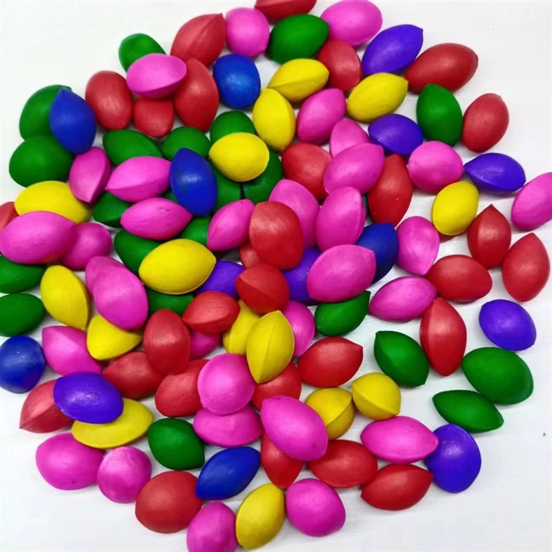 极速染色五彩白果结m婚用品五子果染色花生干果早生贵子结婚床上