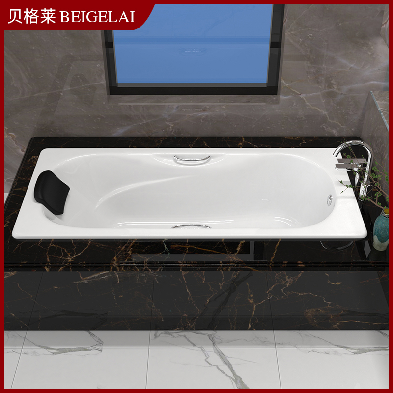 极速浴缸小户型h简易嵌入式铸铁搪瓷陶瓷单人迷你成人小卫生间浴