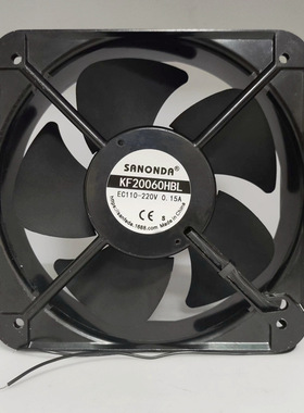 SANONDA 20060 220VEC金属工业仪器机箱机柜散热风扇