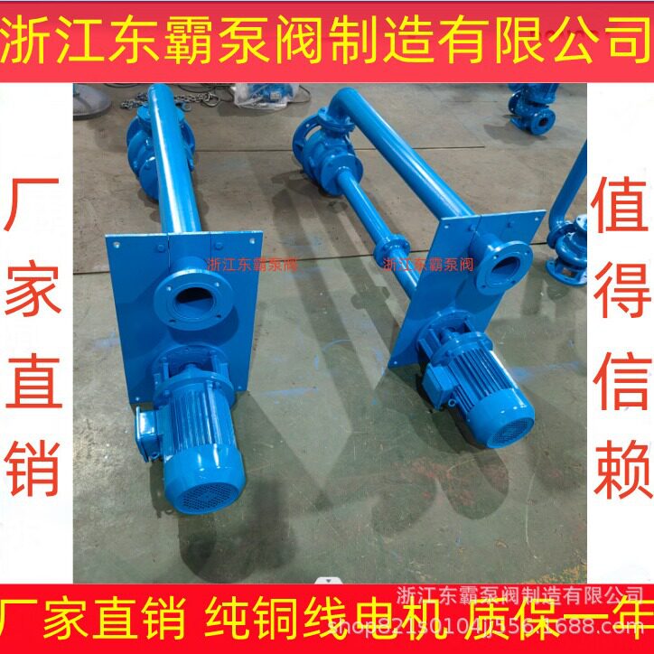 东霸牌液下污水泵 不阻塞液下水泵 立式长轴液下泵YW80-50-10-3KW