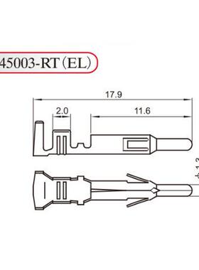 HXH红星接线端子45002-01RT条形连接器EL-01RT一盘5000只