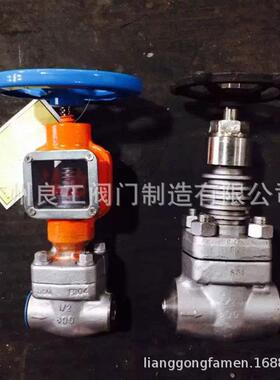 F304/F316L/F321/F11/A105不锈钢锻钢锻打焊接法兰闸阀截止阀