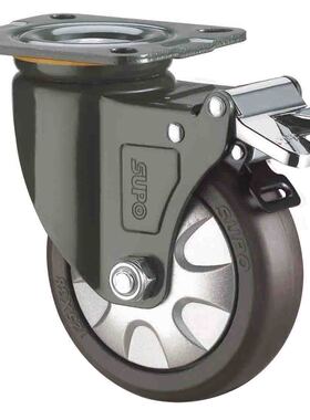 SUPO向荣动力6寸带刹车TPR 静音 工业万向脚轮J05S-01A-150-412