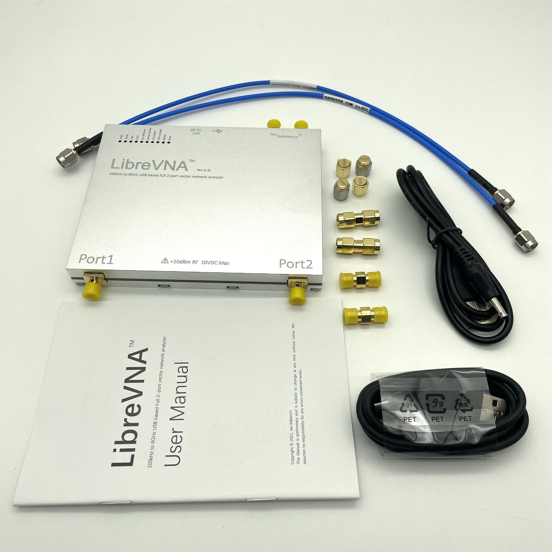 LibreVNA 基于USB接口的100k-6GHz双端口矢量网络分析仪 6G VNA
