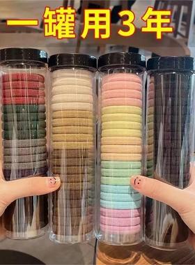 速发【现货速发】扎套发皮筋发发生筋高弹力圈圈皮头黑色发圈