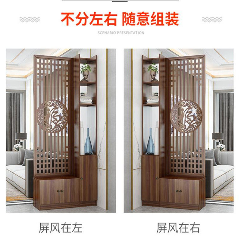 速发玄关柜隔断鞋柜一体客厅入户轻奢风进门酒柜简约置物架正对门
