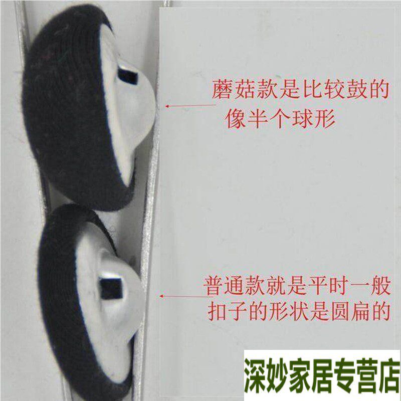 速发高档金丝绒扣子呢子大衣风衣扣子法兰绒衣服钮扣黑色包扣