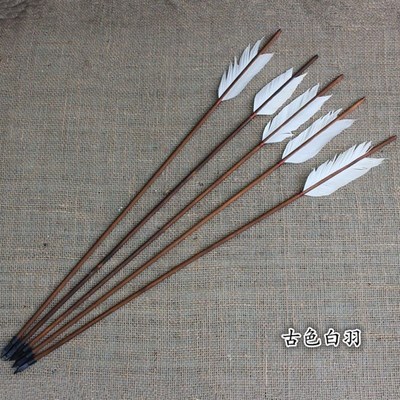 现货速发箭羽仿古道具木箭草船借箭真羽毛装修装饰影视拍摄道具投