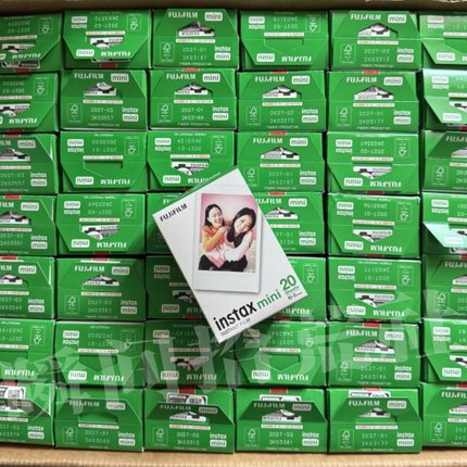 富士拍立得相纸mini7/9/12/90新日期盒装mini系列三寸通用相纸片