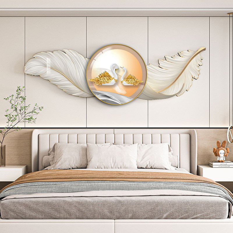 卧室床头装饰画主人房背景墙现代简约长辈房间壁画温馨主卧挂画,家居饰品,现代装饰画,淘宝优惠券,粉丝福利购,淘宝优惠卷