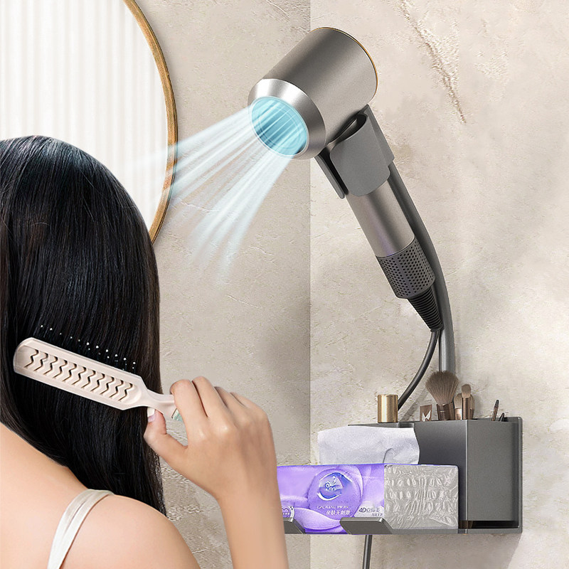 吹风机置物架免打孔卫生间收纳风筒支架浴室免手拿懒人电吹风挂架,家庭/个人清洁工具,吹风机置物架,淘宝优惠券,粉丝福利购,淘宝优惠卷