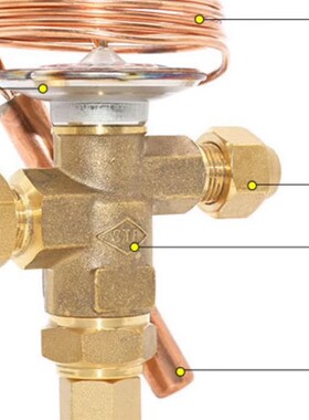 上恒膨胀阀NRFE-12H 螺口1216接管42.24kw外平衡冷库膨胀阀