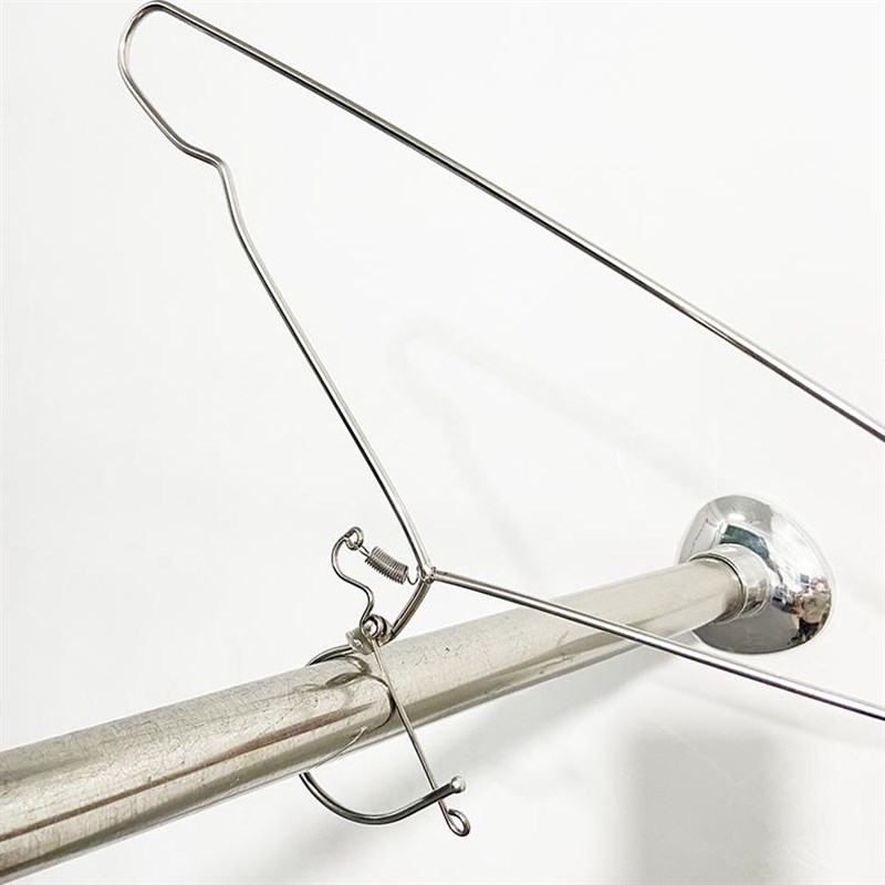 高空自动防风衣叉用防风衣架卡扣多功能晾衣架不锈钢防滑无痕阳台