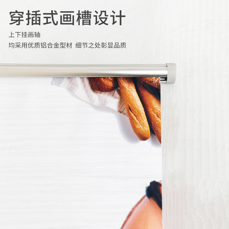 L型展架挂画架X展架80 1u80架子海报制作设计印刷室内广告架海报