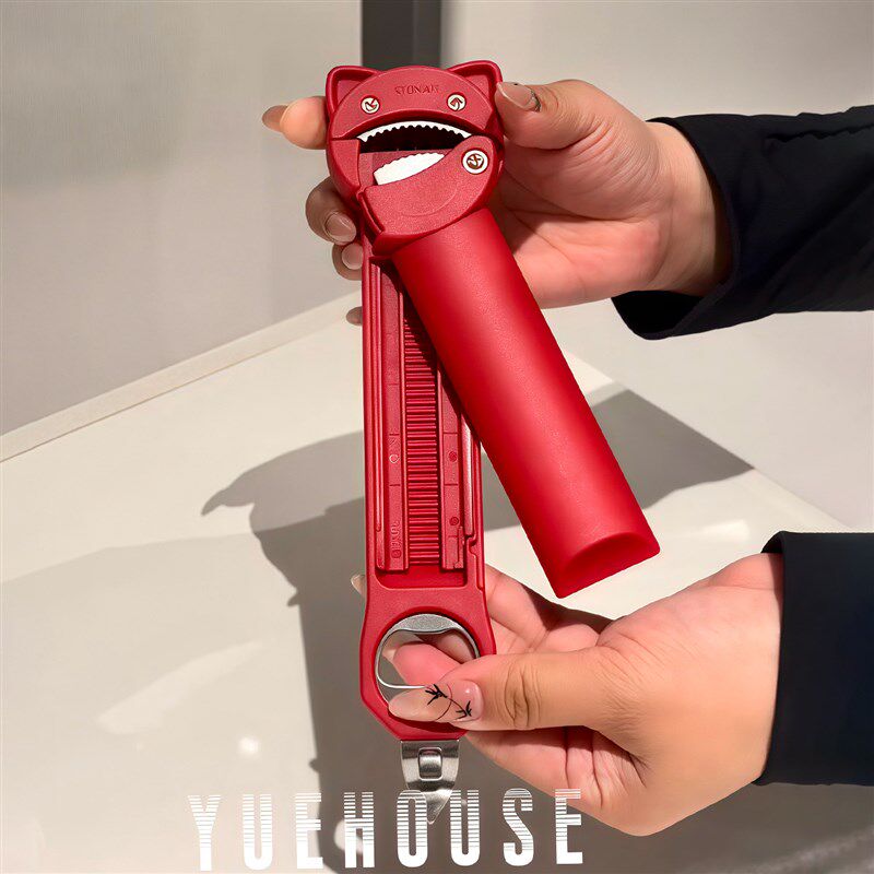 猫咪开 瓶器啤酒起子家用厨房2025新款罐头易拉罐三合一可伸