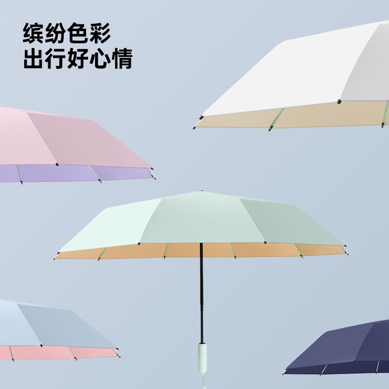 全自动太阳伞防晒防晒遮阳大号折叠A雨伞女晴雨两用抗风加定制log