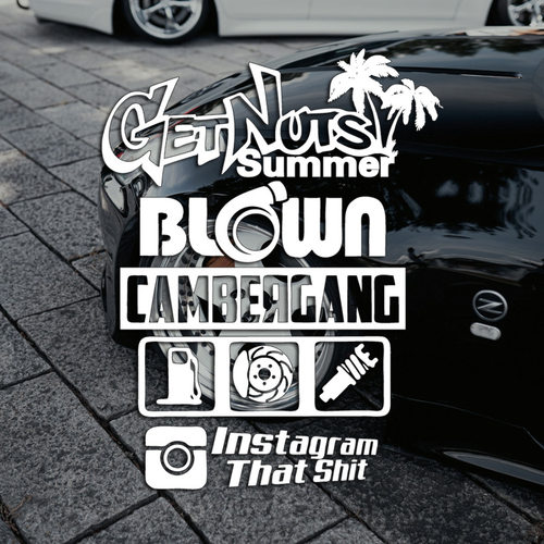 潮牌JDM后挡风玻璃侧窗车身个性适用于大众奥迪飞度改装车贴纸EAT