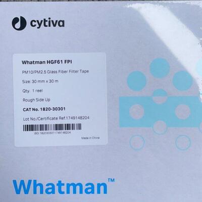 WHATMAN HGF61玻璃纤维纸带用于PM2.5/10 1830-10095 1820-30301