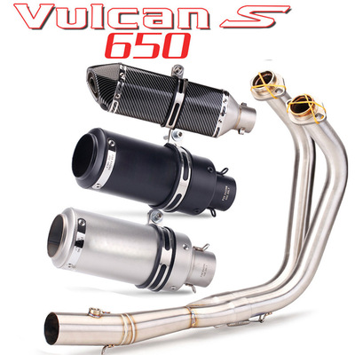 摩托车排气管前段中段适用于Kawasaki VN650 EN650 Vulcan S650 6