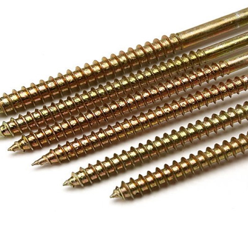 实木盒装外六角加长木固定螺丝钉m5根雕自攻木钻丝加粗木螺丝镀锌