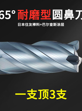 65度圆鼻铣刀3R0.2 4R0.5 6R0.5 8R0.5 10R0.5 12R1 钨钢淬火刀具