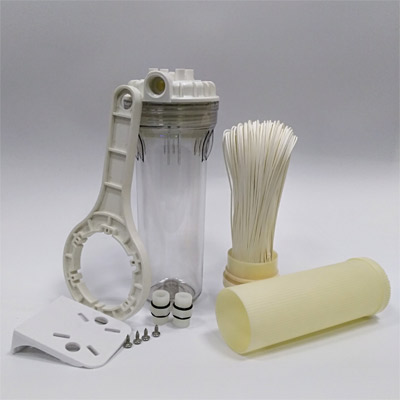 可清洗PVDF超滤膜滤芯10/20寸滤瓶通用插口高精度0.1微米污水过滤