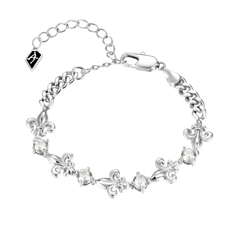 APORRO鸢尾花拼接锆石手链