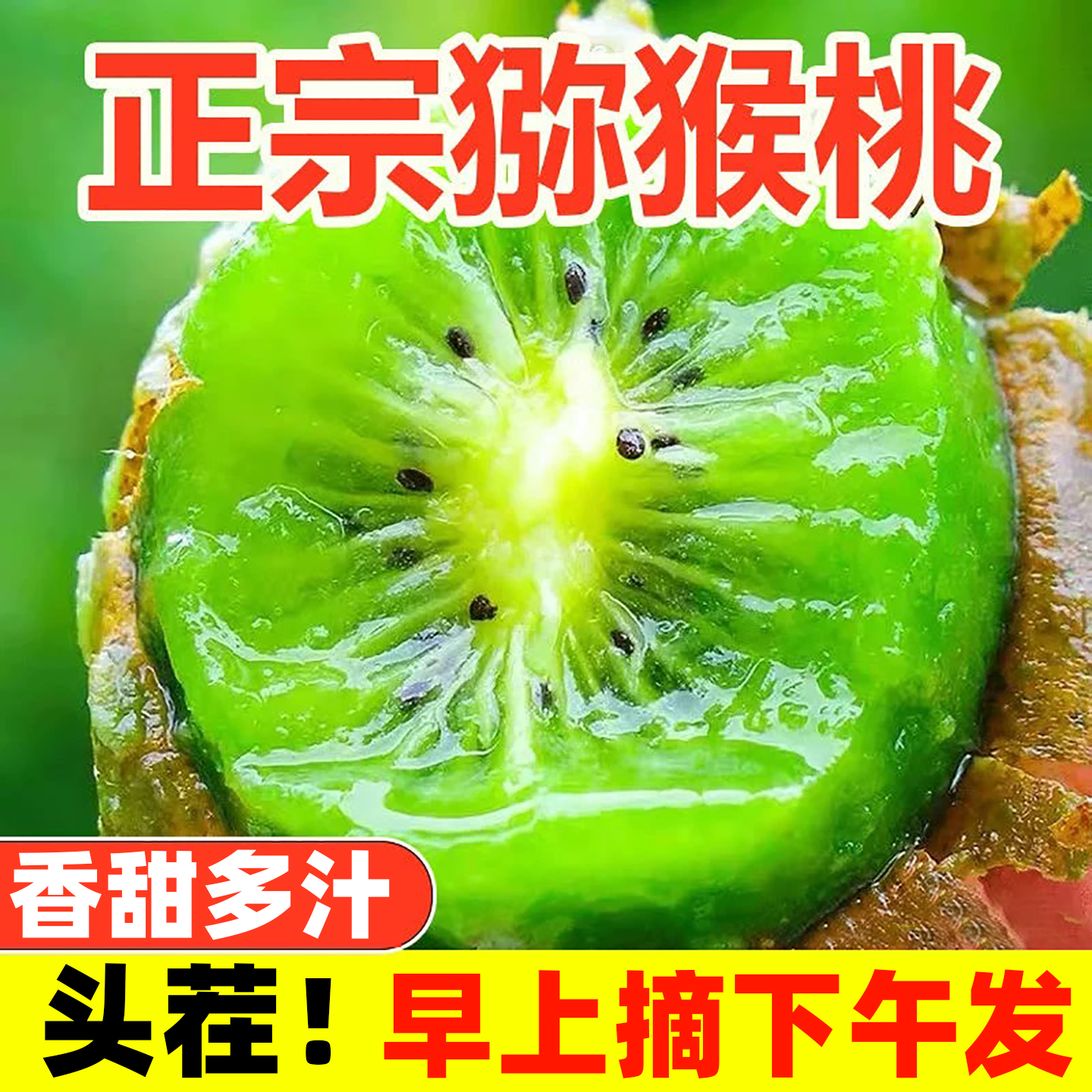 正宗绿心猕猴桃奇异果新鲜水果自家当季水果弥猴桃薄皮自然成熟