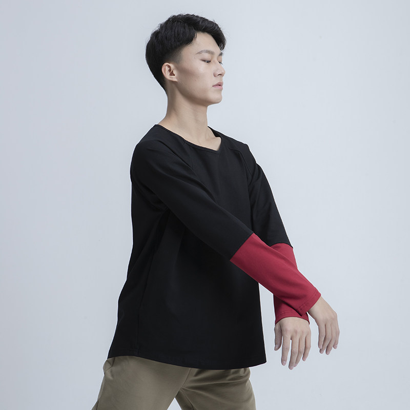 速发舞蹈基宽松爵古典舞服训练功服健身休闲款蒙古族男士舞