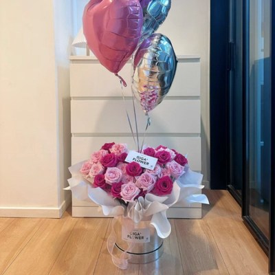 速发情人节弗洛伊德荔枝玫瑰花束浪漫永生花生日礼物氛围送闺蜜友