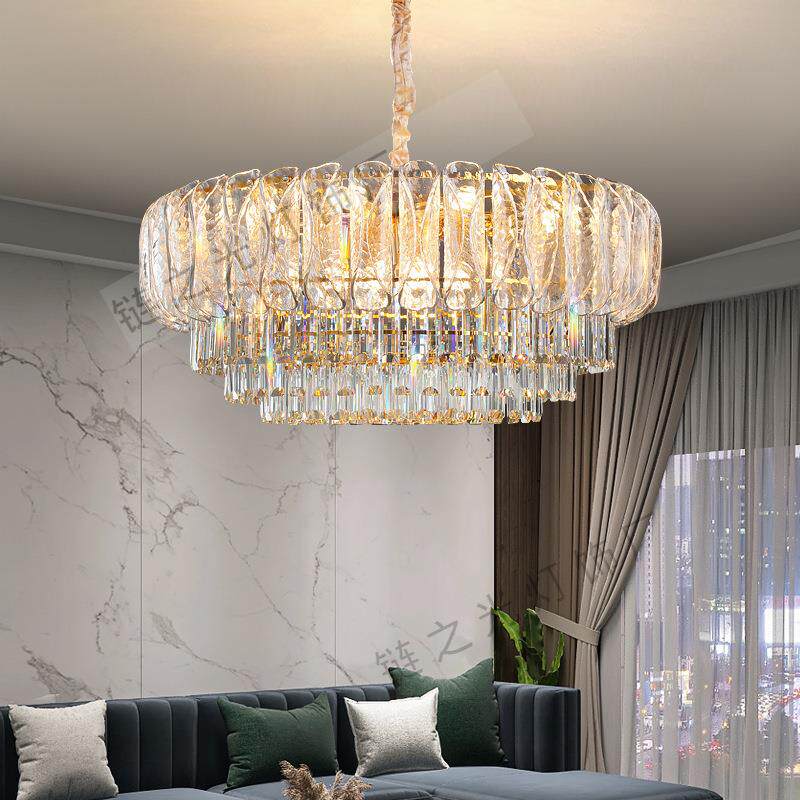 轻奢水晶吊灯北欧2026年新款现代简约客厅灯饭店包厢餐厅卧室主灯
