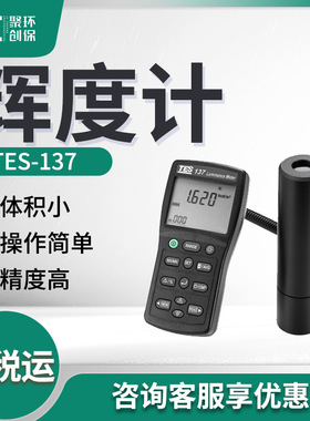 泰仕液晶屏幕亮度计全数字照度计TES-137型 辉度计