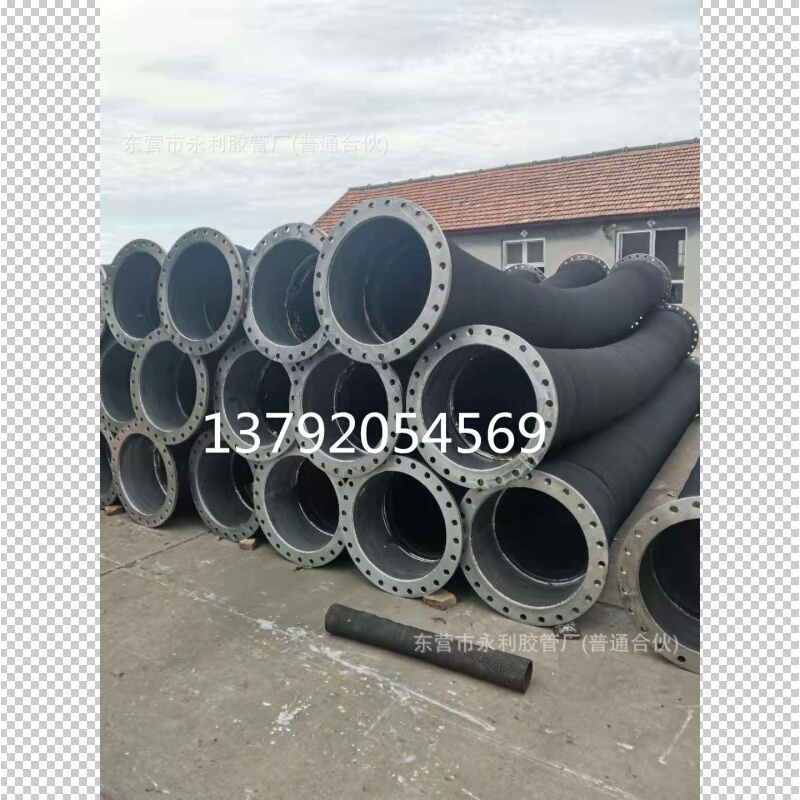 疏浚清淤输泥 吸排污水专用波纹钢丝管  大口径耐磨法兰胶管