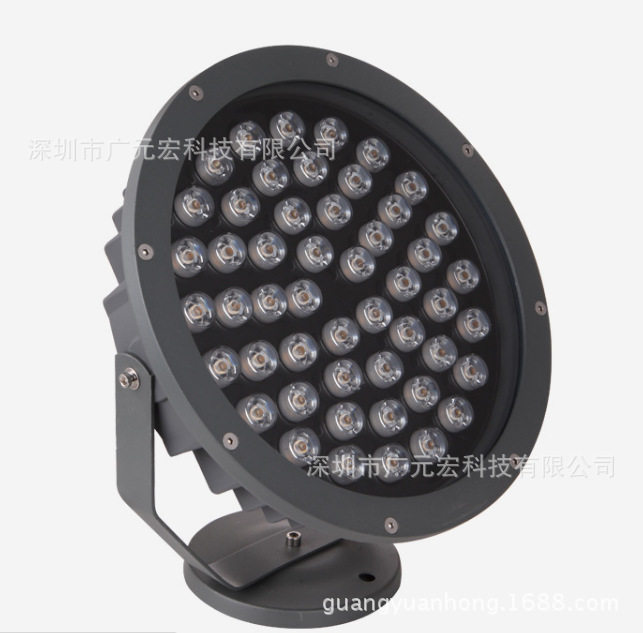 广元宏LED投光灯户外防水投射灯6w12w18w24w36w48w圆形方型射灯
