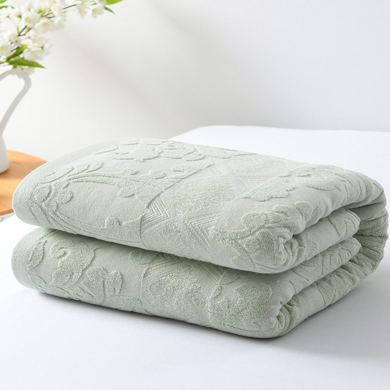 A5L老式纯棉毛巾被毛巾毯空调被单双人夏凉被儿童盖毯薄被子