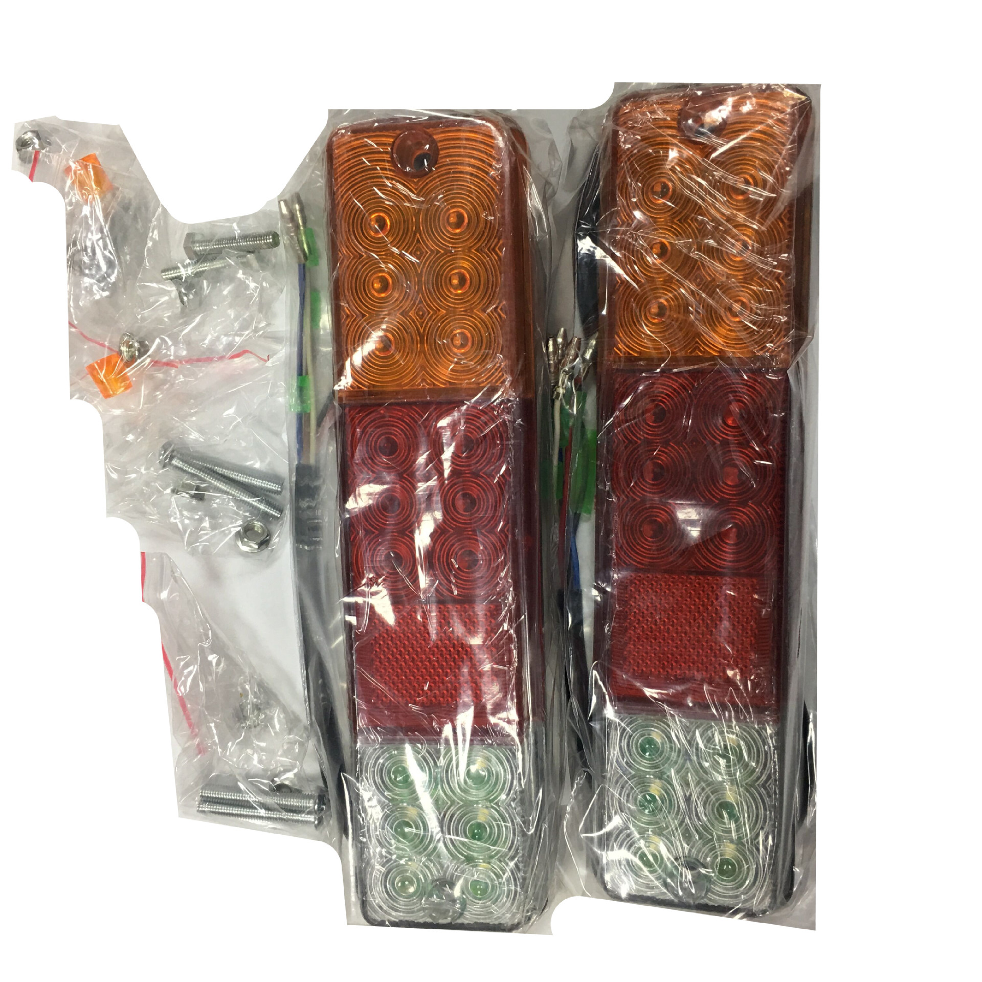 LED三色后尾灯 叉车尾灯 薄型LED灯 12-80V尾灯 12VLED三色尾灯