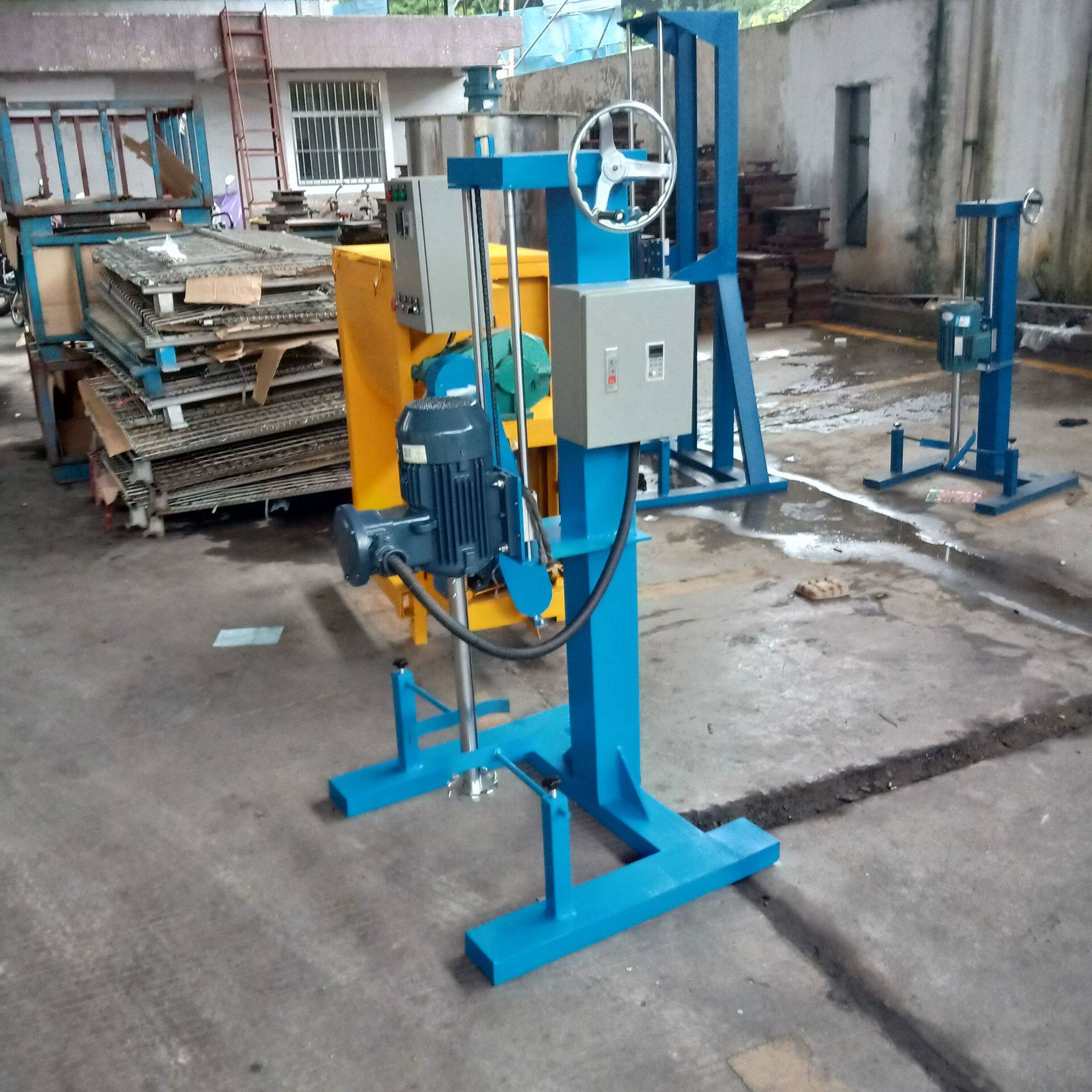 小型手动升降式分散机 涂料油漆电动搅拌器分散机