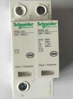 一级浪涌保护器 A9L102562 iSCB1 25L2 2P 固定式T2类