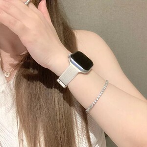 适用华为FIT5/Fit4/Fit3细款苹果手表s11尼龙编织表带iWatchs10腕带applewatchS987se创意红米65小米9Pro夏天