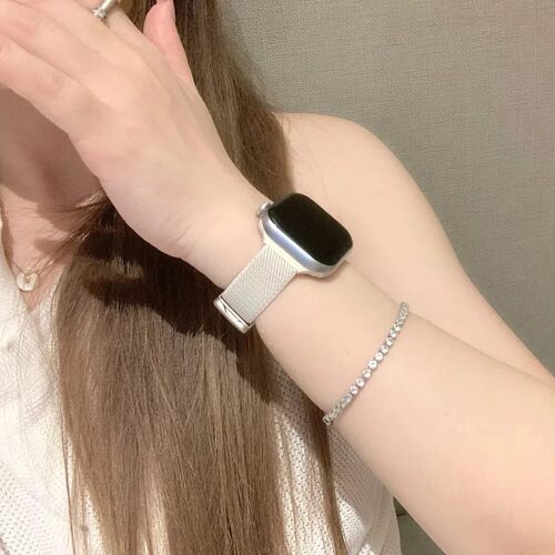 适用华为FIT5/Fit4/Fit3细款苹果手表s11尼龙编织表带iWatchs10腕带applewatchS987se创意红米65小米9Pro夏天