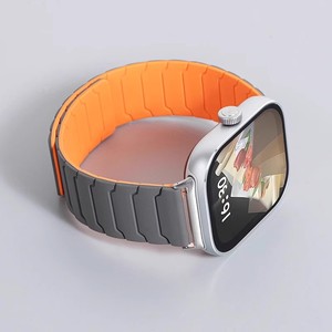 适用小米watchS4/S3/S2/S1 pro智能手表带硅胶磁吸小米手环9/8pro腕带红米Redmi watch5active/4/3/2替换表链