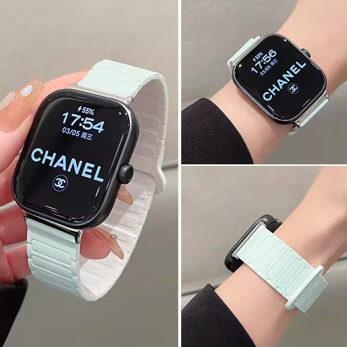 适用红米watch6/5手表张婧仪同款液态硅胶磁吸表带Redmi4小米9Pro手环8pro舒适腕带华为Fit3高级fit2春夏FIT4