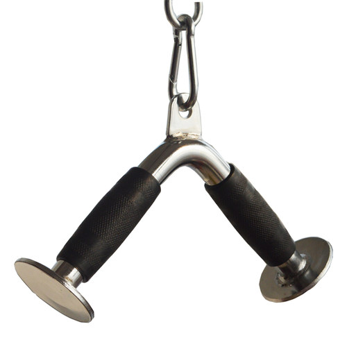 速发跨度0厘米V型三头健压圆头手身器械把下大型健身器械配件