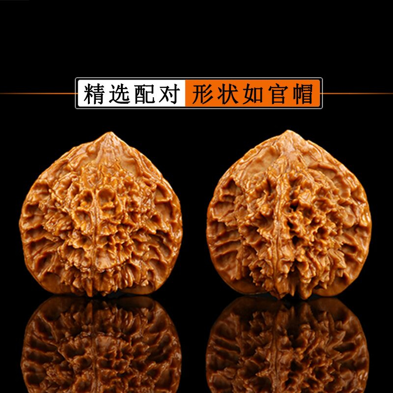 速发特大文玩核桃大花大刺官帽野外生扎手麻核桃男士盘玩手把件精