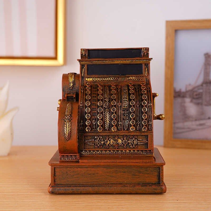速发欧式美艺复古怀旧老式摆件道软相机留声机树脂工式品具装饰品