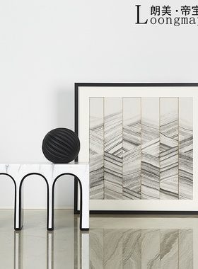 速发轻奢拱门水晶画摆件创意装饰球样板房间客厅玄关家居饰品组合